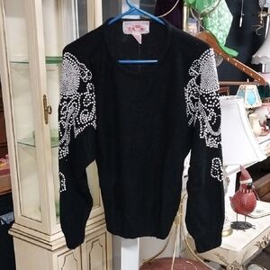 Coach In Four Seasons Black Knit Sweater